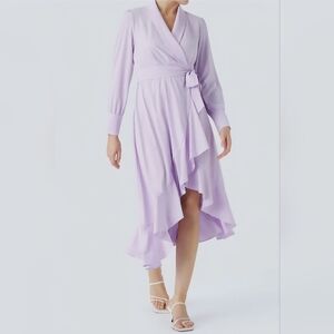 HALARA Lavender High Low Dress